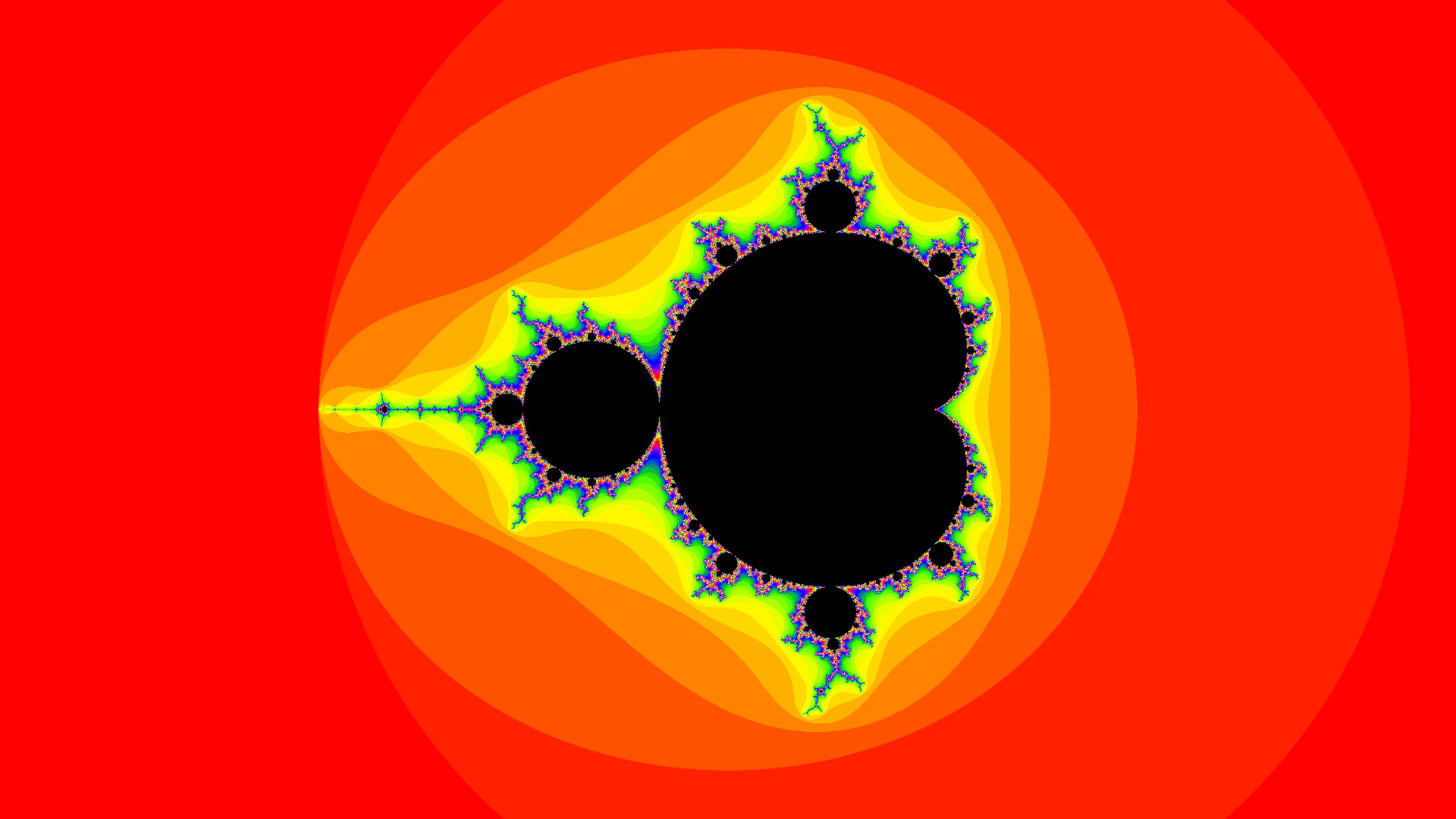 Un-smoothed mandelbrot Un-smoothed mandelbrot